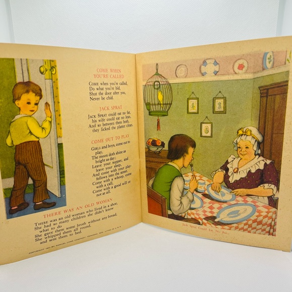 The Old Woman Who Lived In A Shoe And Other Nursery Rhymes No. 505 Vintage - Picture 2 of 8